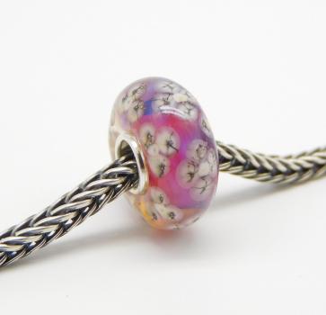 Violet Rock Flowerstone - Elfbeads Glas - Originalfoto